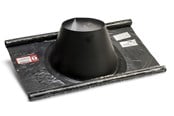 Kedler og skorstene - Metalbestos Wood inddækning Ø250/150 5-32° flex Sort-lakeret - 317635256