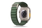 Smartwatch - Tilbehør - Tech-Protect Nylon Pro Strap for Apple Watch 4 / 5 / 6 / 7 / 8 / 9 / SE / Ultra 1 / 2 (42 / 44 / 45 / 49 mm) - Dark Green - 9490713928363