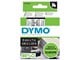 Papir, Fotopapir og Etiketter - DYMO D1 tape | 9mm x 7m rulle | sort på hvid - S0720680