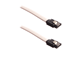 SATA & ATA kabel - DUTZO Sleeved SATA kabel - Hvid - 1 m - DSC-SATASL10WHT