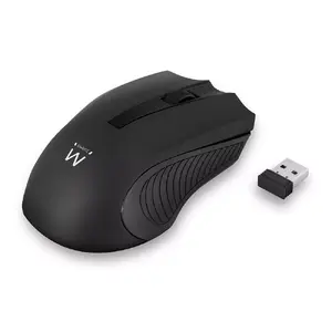 Ambidekstra bezvadu optiskā pele ewent EW3221 — RF bezvadu, 1200 DPI, melna