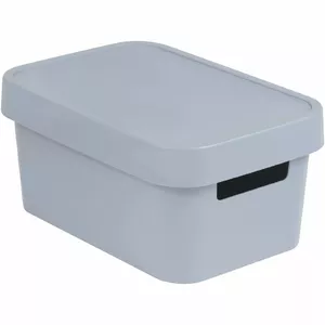 Uzglabāšanas kaste Curver Infinity Recycled 4,5 l, 27×19×12 cm, pelēka
