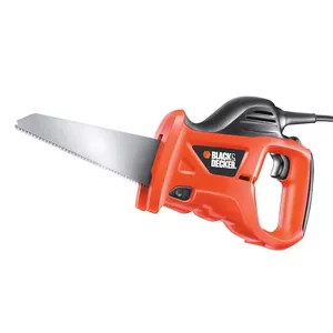 Bucksaw Black & Decker KS880EC-QS – zāģis ar 23,9 cm asmeni, ergonomiska roktura, oranžs
