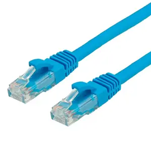 Ethernet savienojuma kabelis VALUE Cat6 U/UTP, bezhalogēns, RJ‑45–RJ‑45, 0,5 m, zils