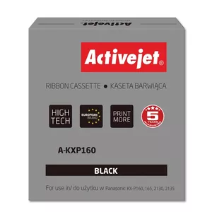 Картридж-лента Activejet A-KXP160 для Panasonic KXP160 — нейлон, 1.8 м × 8 мм, черная, матричная печать, ресурс 3 000 000 знаков