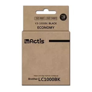 Compatible ink cartridge ACTIS KB-1000BK Black, pigment ink 36 ml, for Brother, single pack