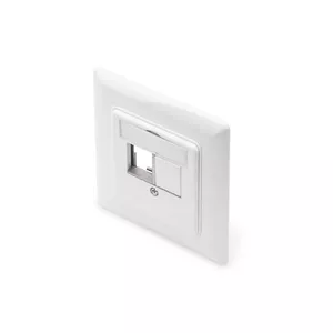 DIGITUS Face Plate DN-93832 for Multimedia and Keystone Modules, Flat White with RJ-45 Support