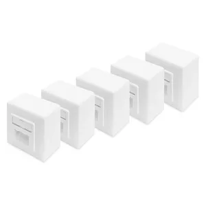 DIGITUS DN-9006/B5-N CAT 6 Class E Modular Wall Outlet Shielded RJ-45 White