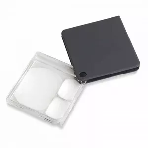 Ручная лупа Carson MagniFlip Plus 7×, складной флип-дизайн, чёрно-прозрачная