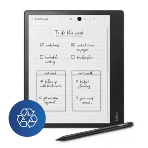 Rakuten Kobo Elipsa 2E e-grāmatu lasītājs Ar skārienjūtīgu ekrānu 32 GB Wi-Fi Melns