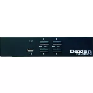 KVM switch Dexlan 061093 4-port 4K UHD USB with keyboard, video, mouse control