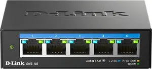 D-Link 5-Port 2.5G Multi-Gigabit Galda Slēdzis Nevadāms L2 5x2.5G Porti