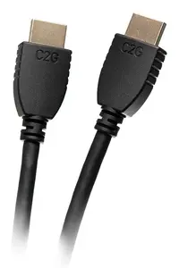C2G Core Series 3.05 m Liela ātruma HDMI kabelis ar Ethernet vīrietis pret vīrieti zeltīti kontakti 18 Gbit/s 3D Audio Return Channel Melns