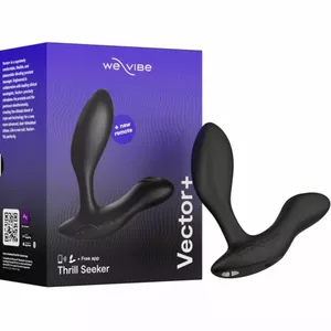 Вибрирующий массажер простаты WE-VIBE Vector+ с пультом дистанционного управления черный