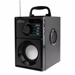 Wireless speaker MEDIA-TECH MT3179, 20W (RMS 15W), Bluetooth 5.1, FM, MicroSD, USB, AUX, Li-Ion, 6 h, wooden housing