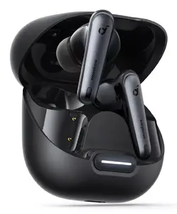 Bezvadu ausītes Anker Liberty 4 NC — melnas, Bluetooth, USB-C uzlāde
