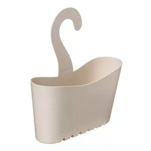 Karājamā vannas istabas plaukta TATAY Ecohome 25×9×28 cm, daudzfunkcionāls sienas organizators