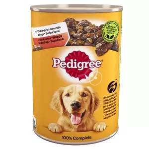 Pedigree Mitrā suņu barība Pieaugušajiem Liellopa gaļa 400 g