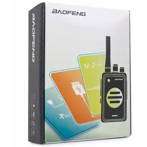 Pārnēsājamā racija Baofeng BF-T25E — 16 kanāli, 0,5 W, Li-Ion 1400 mAh, komplekts 2 gab. (sarkans)