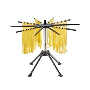Makaronu žāvētājs GEFU Diverso G-28371 — nerūsējošais tērauds, 4 līmeņi, salokāms, 420×302 mm