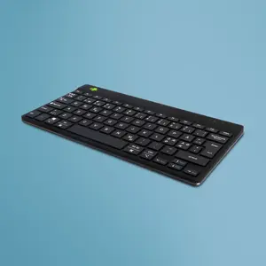 R-Go Tools Ergonomic Wireless Bluetooth Keyboard R-Go Compact Break Mini QWERTY Nordic Scissor Keys Black