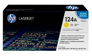 HP 124A Oriģināls dzeltenais lāzerprintera tonera kasetne Q6002A ar 2000 lappušu resurss printeriem LaserJet 1600 2600 2605 CM1015 CM1017