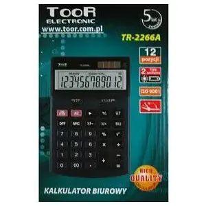 Kalkulators Toor Electronic TR-2266A - pamata galda kalkulators ar ciparu taustiņiem