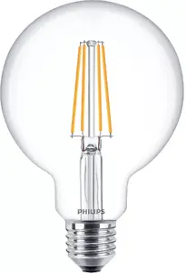 Philips Filament LED Bulb G93 E27 7W 806 lm 2700K Warm White Clear Globe