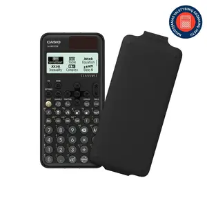 Zinātniskais kalkulators CASIO FX-991CW Pocket — 12 ciparu punktveida displejs, bateriju barošana LR44, kabatas vāciņš, melns
