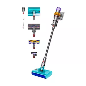 Stick vacuum Dyson V15s Detect Submarine 2-in-1, cordless, 240 AW suction, 60 min runtime, 0.77 L bagless dustbin, LCD, cyclonic