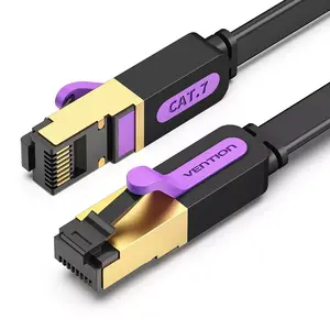 Сетевой кабель Vention Flat Cat.7 Patch Cable 3M Black