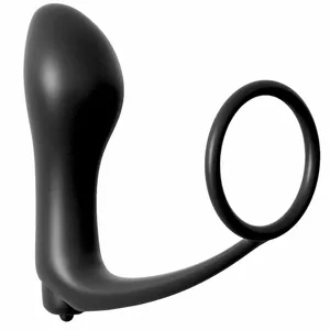 Anālais korķis Anal Fantasy Elite Collection Ass-Gasm Cockring Vibrator Plug Silikons
