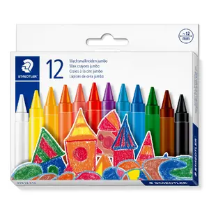 Krītiņi Staedtler 229 12 C12 jumbo vaskrītiņi, komplekts 12 gab., jauktas krāsas