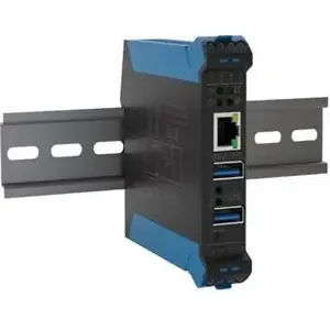 Ierīces serveris SEH INU-100 M07210 DIN sliedes stiprinājumam ar 1 Ethernet portu