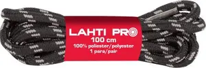 Šņores lahti pro 5119568 — apaļas 100 cm, melni-gaiši pelēkas, priekš apaviem