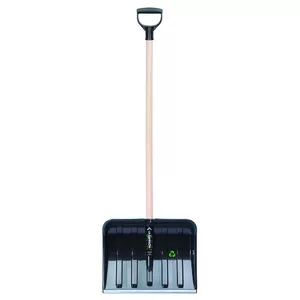 Snow shovel Prosperplast Eco 41 black — durable plastic blade, ergonomic handle