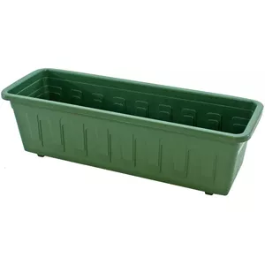 Балконный цветочный ящик Vodar 80 см Popular зелёный