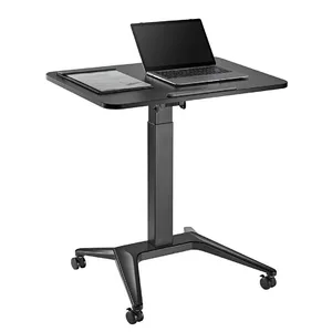 Pārvietojams klēpjdatora galds MACLEAN MC-453B ar pneimatisku augstuma regulēšanu, maksimālais augstums 109 cm, 8 kg