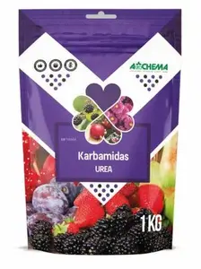 Mēslojums AGROCHEMA Karbamīds 1 kg — slāpekļa mēslojums (urée) dārzam un zālājam