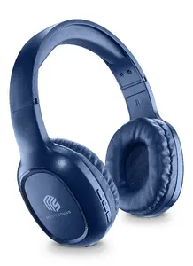 Cellular Line Music Sound Basic bezvadu Bluetooth austiņas ar iebūvētu mikrofonu un USB-C uzlādes portu Zilas