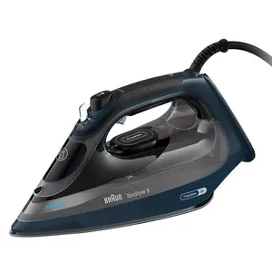 Steam iron BRAUN TexStyle 9 SI9682 Dark Blue — 3200 W, EloxalPlus soleplate, 2.5 m cord