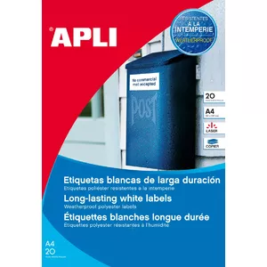 Self-adhesive printer label APLI 12112 4.57x2.12 cm 960 labels