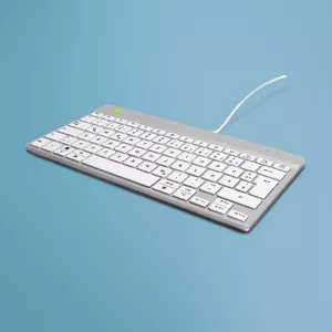 R-Go Tools Ergonomic keyboard R-Go Compact Break compact keyboard with break software QWERTZ DE wired white