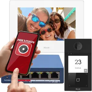Hilook by Hikvision IP-VIS-Pro-W Villa IP video namruņu komplekts ar WiFi, Mifare un PoE