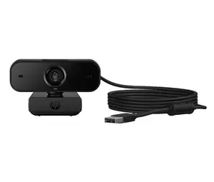 HP 435 FHD Webcam Full HD 1920 x 1080 pixels 2 MP USB Black with Built-in Microphone and Clip/Stand Mounting