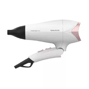 Fēns Taurus STUDIO 2500 IONIC 2400 W balts ar jonizāciju, 3 siltuma līmeņi, 2 ātrumi, difuzors un koncentratora uzgalis