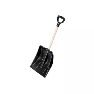 Snow shovel PATROL 5504834 with aluminum scoop and wooden handle