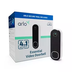 Arlo Essential Video Doorbell HD Bezvadu viedais video durvju zvans ar kameru 1536 x 1536 Izšķirtspēja 180° Skata leņķis Nakts redzamība un Akumulatora barošana