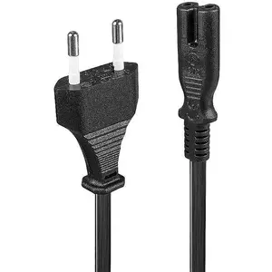 Barošanas kabelis CP CP-RD-01A, EU CEE 7/16 (Schuko) uz C7, 1,5 m, melns