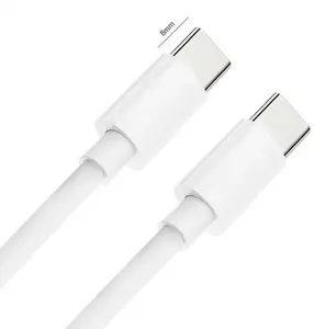 USB-C uzlādes kabelis CP CP-USB-CL2M-60W 2,0 m, 60W (3A) ātrā uzlāde